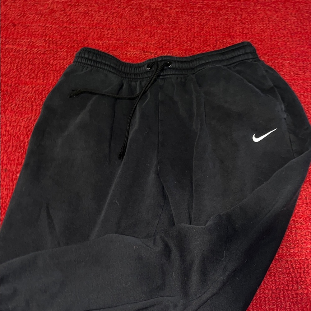 Nike Black Joggers with White Logo